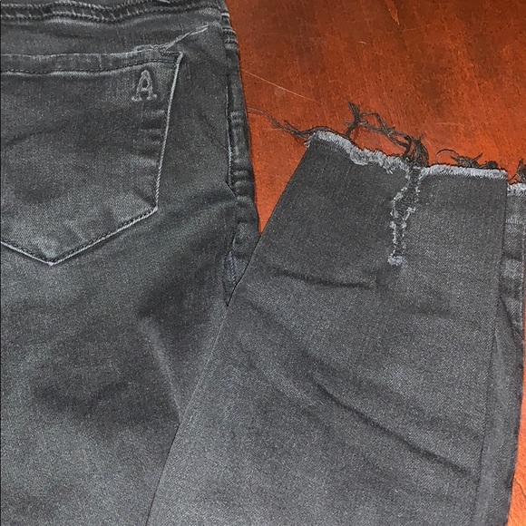 Articles of Society black distressed w holes jeans - Picture 8 of 9